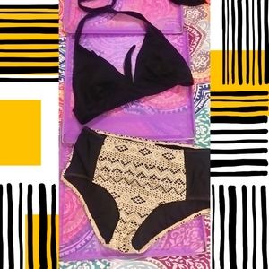 Black and lace 2 pc. Binkini